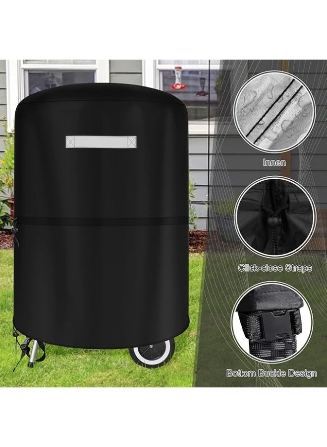 Grill Cover for  BBQ Kettle Grill Cover, Heavy Duty Waterproof  Cover for Outside Charcoal Kettle Accessories Griddle - Image 2